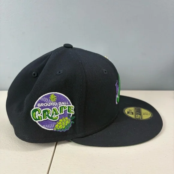 New Era 59FIFTY Atlanta Braves Fitted Cap MLB “The A” Big League Chew Hat 7 1/4 - Picture 6 of 8